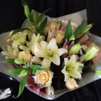 Roses and Lilies in a Bunch