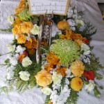 Funeral flowers for Musician