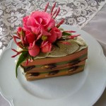 cake flower arrangement in florist foam Nelson