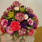 posy bowl flower arrangement