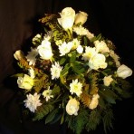 Arrangement of flowers for a funeral