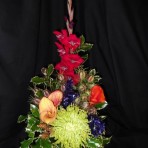 Christmas Flowers Arranged in a ceramic pot