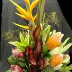 Arrangement of flowers in a Box