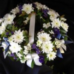 Wreath of flowers for ANZAC or funeral service in Nelson / Richmond